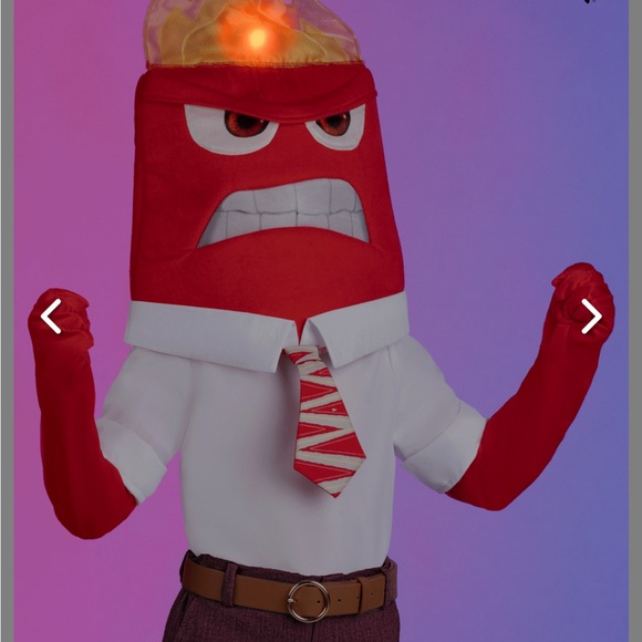 Disney and Pixar Anger Kid's Costume - Picture 2 of 8